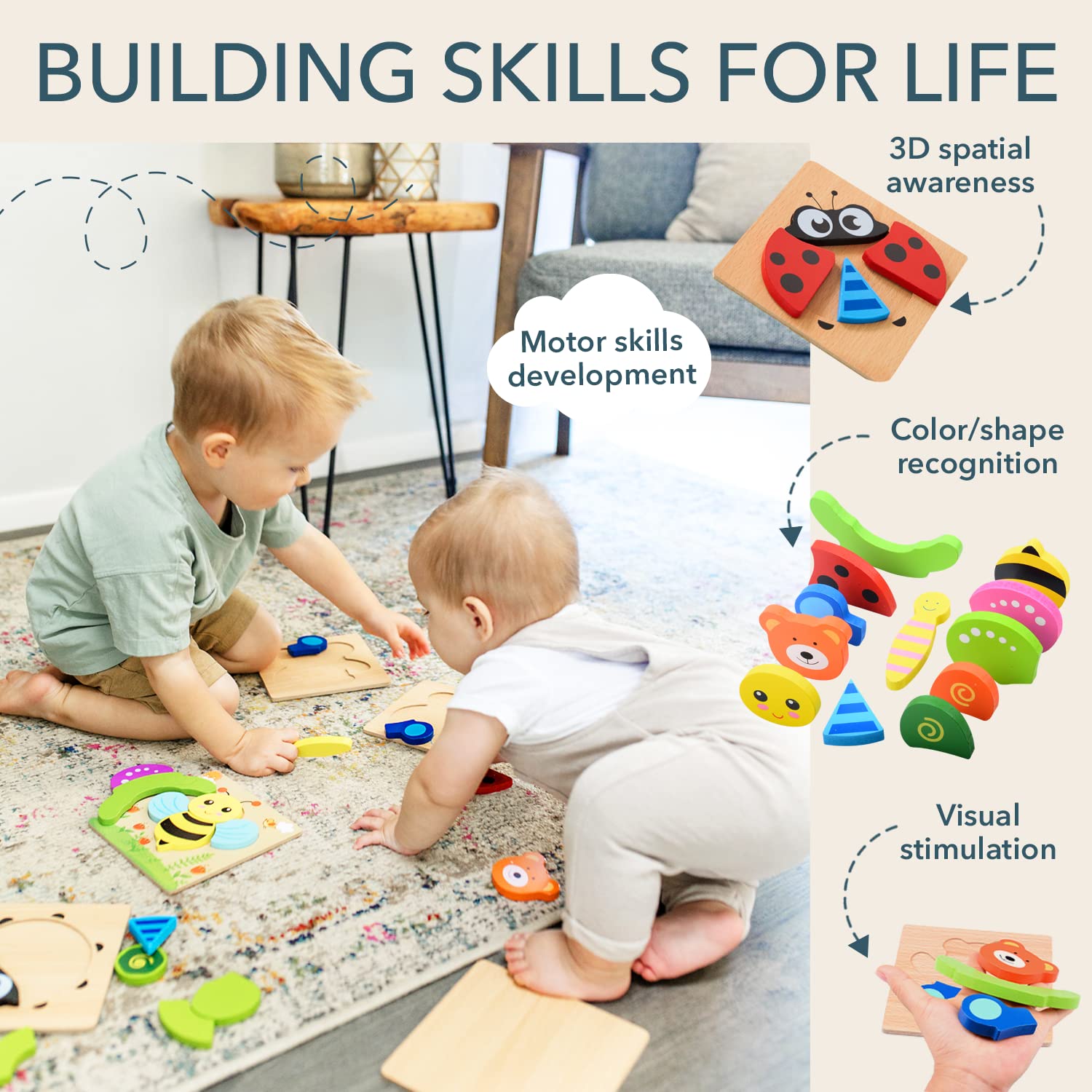 MAGIFIRE durable wooden design suits energetic toddler play.