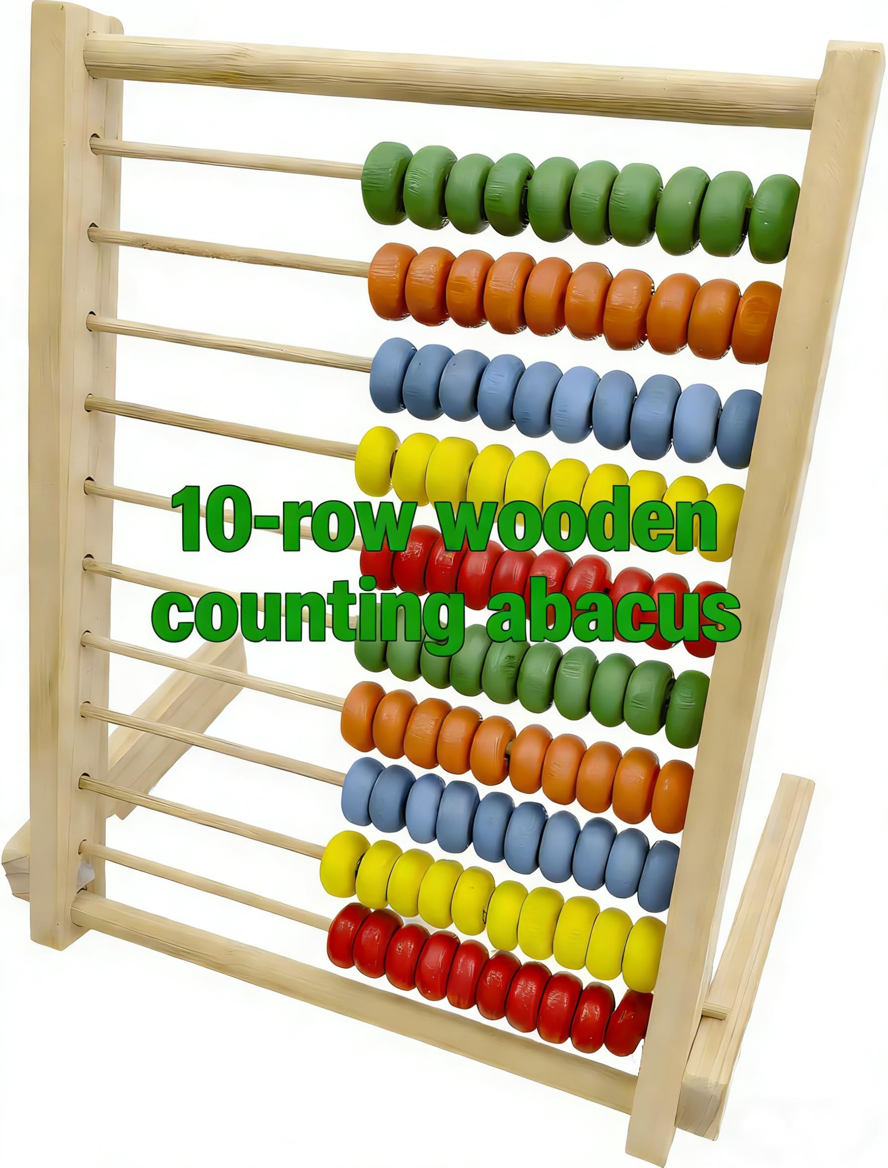Magikon abacus close-up showing bright beads for tactile math exploration.