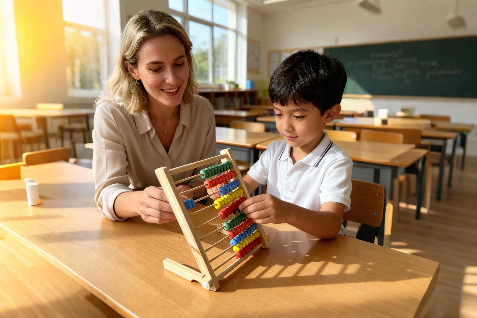 Magikon beads provide vibrant, engaging hands-on math play.