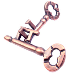MAGIKON Keys Puzzle closeup of interlocking metal pieces for brain training