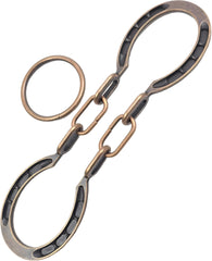 MAGIKON traditional bronze horseshoe puzzle with interlocking pieces for brain training