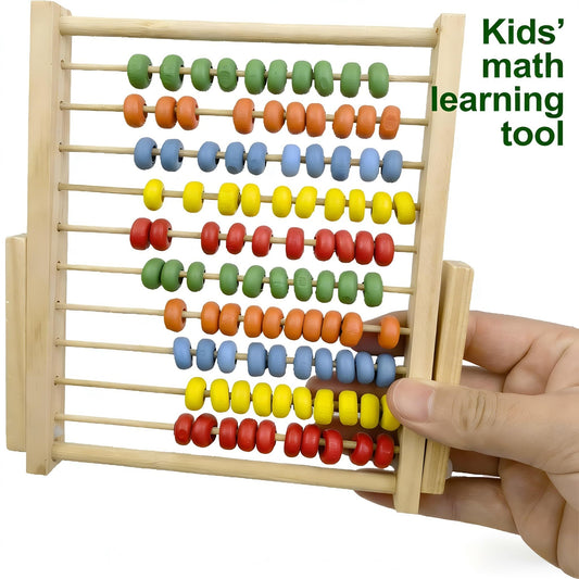 Magikon abacus with 10 rows of beads supports counting and basic arithmetic.