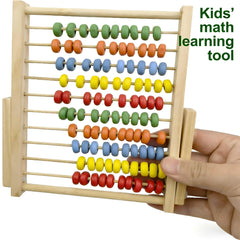 Magikon abacus with 10 rows of beads supports counting and basic arithmetic.