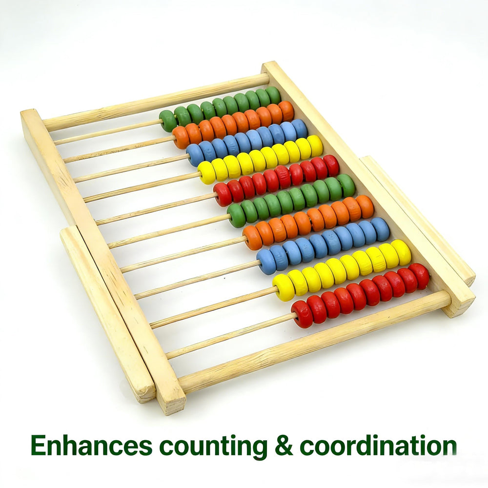 Magikon wooden frame is sturdy for daily counting activities.