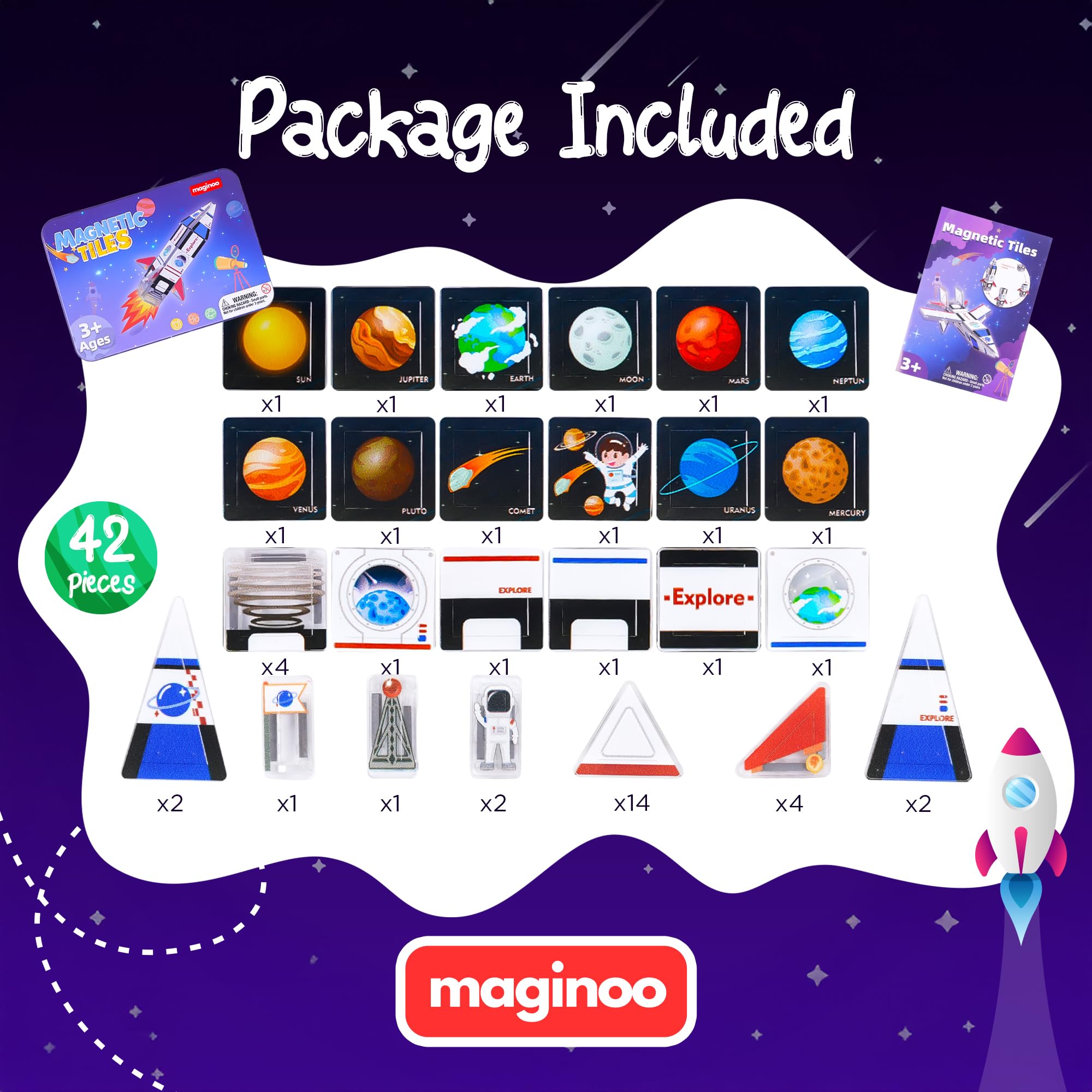 Maginoo 3D space build pieces enable rockets and stations taking shape