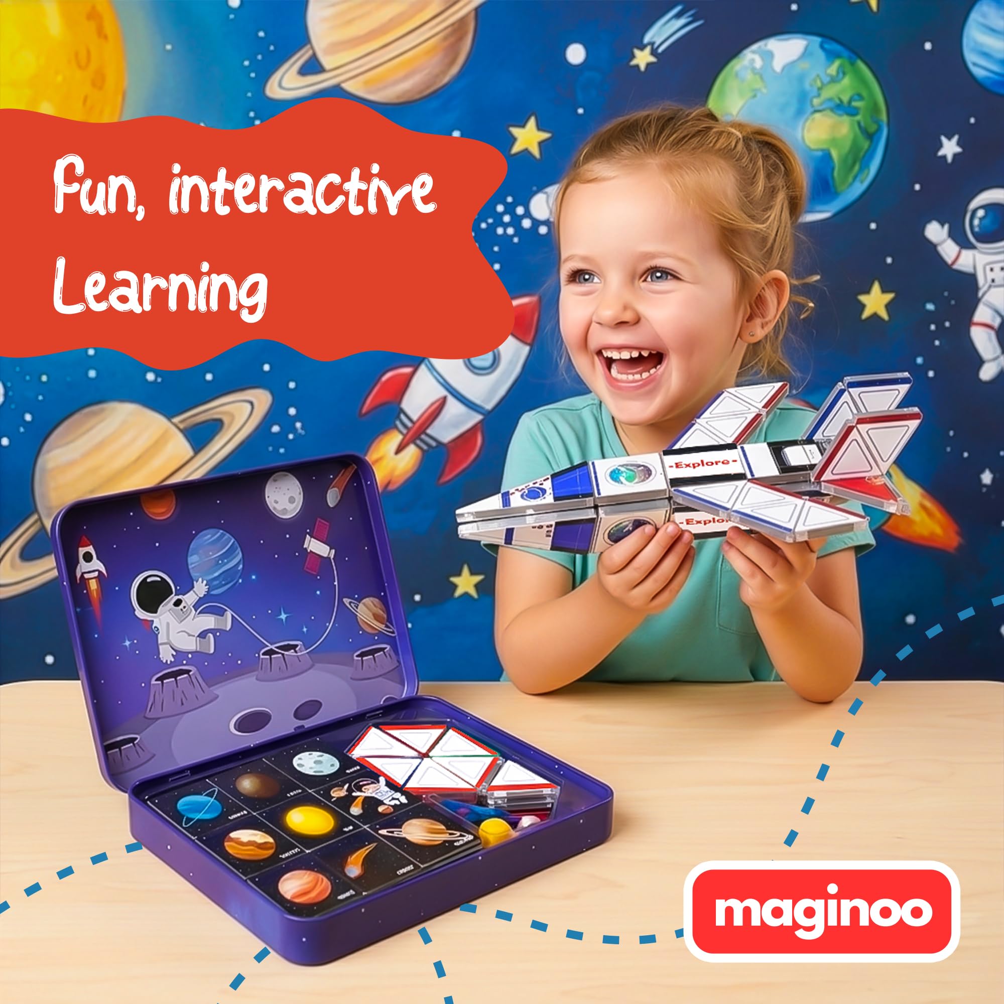 Maginoo iron box storage keeps tiles organized for home or travel