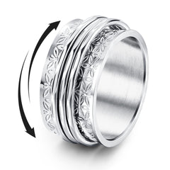 Magitaco Moon Star spinner ring for stylish fidgeting and calm focus.