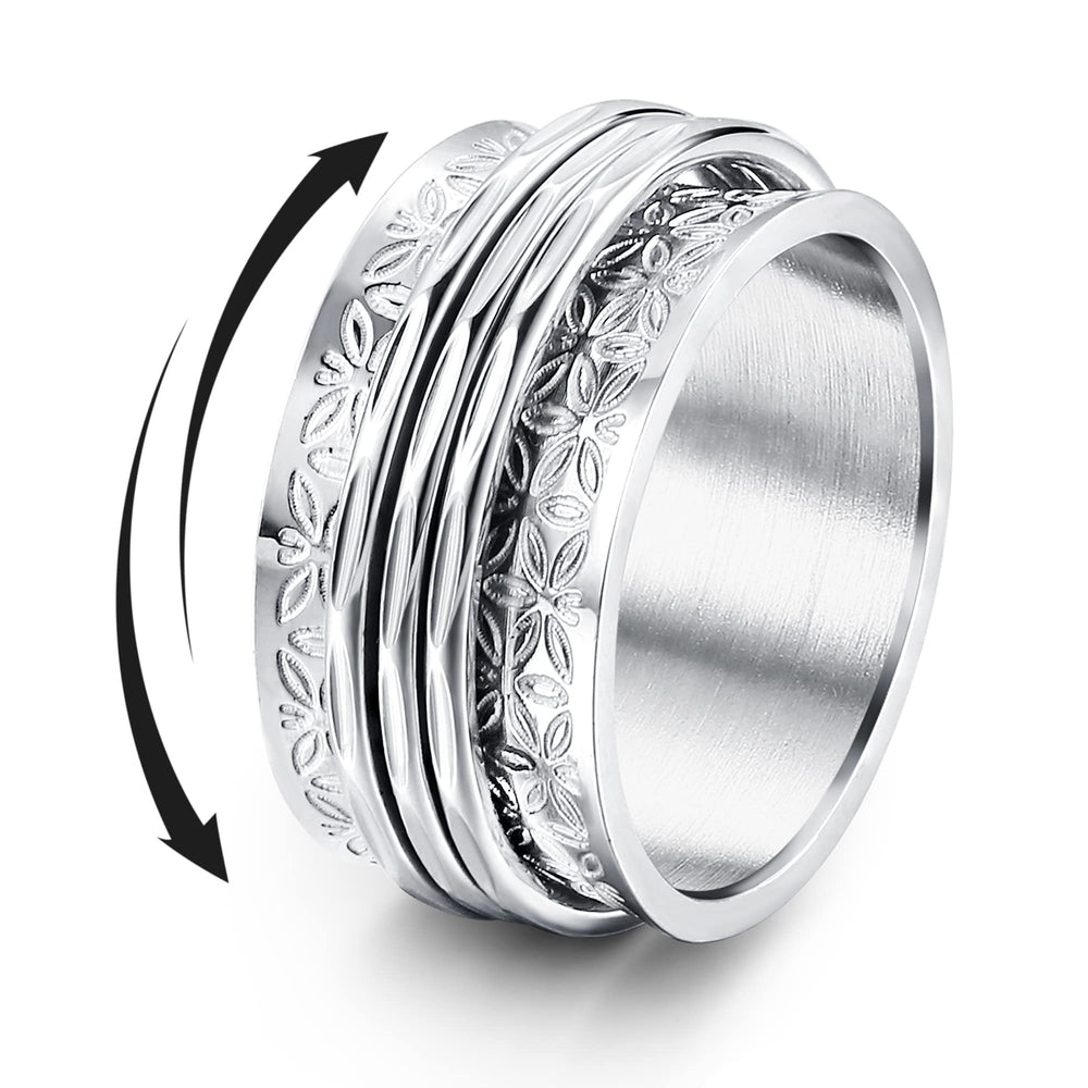 Magitaco spinner rings moon-star focus for calming fidget control at work.