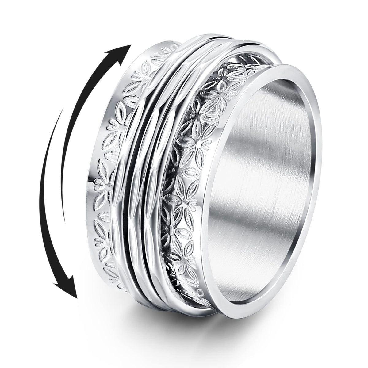 Magitaco spinner rings moon-star focus for calming fidget control at work.