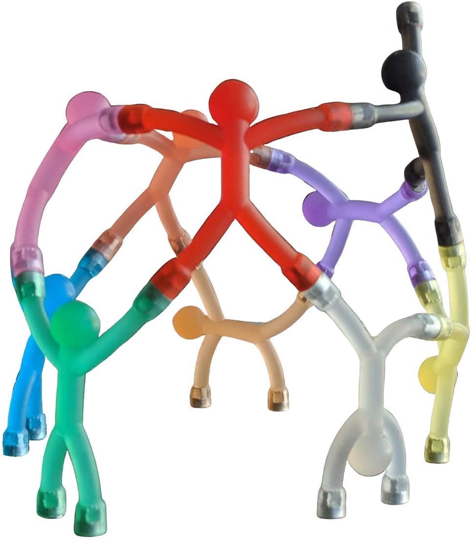 MAGMEN magnetic fidget toys 10pc opaque set shown in packing, colorful and portable.