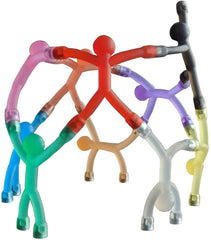MAGMEN magnetic fidget toys 10pc opaque set shown in packing, colorful and portable.