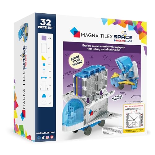 MAGNA-TILES Space Capsule demonstrates multi-piece construction for immersive space builds