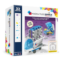 MAGNA-TILES Space Capsule demonstrates multi-piece construction for immersive space builds