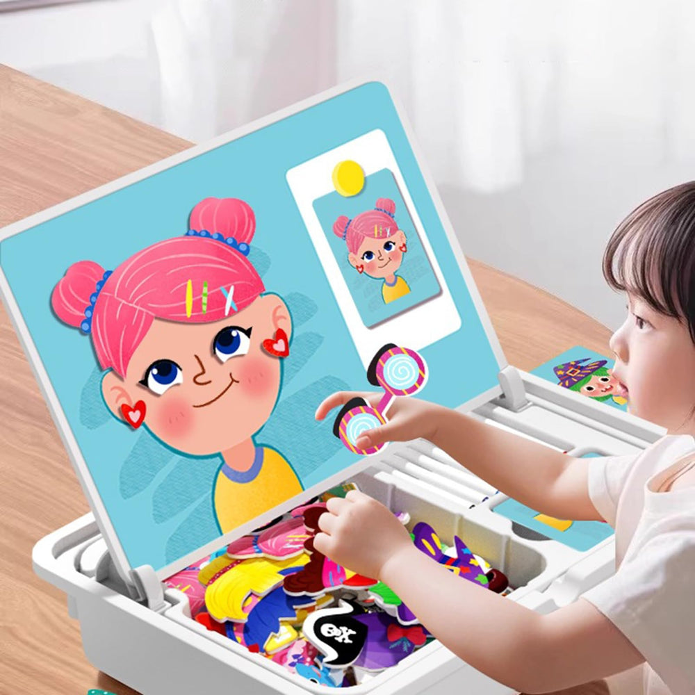 Magnetic Puzzles Double-Sided Learning: shape recognition and storytelling in one toy.