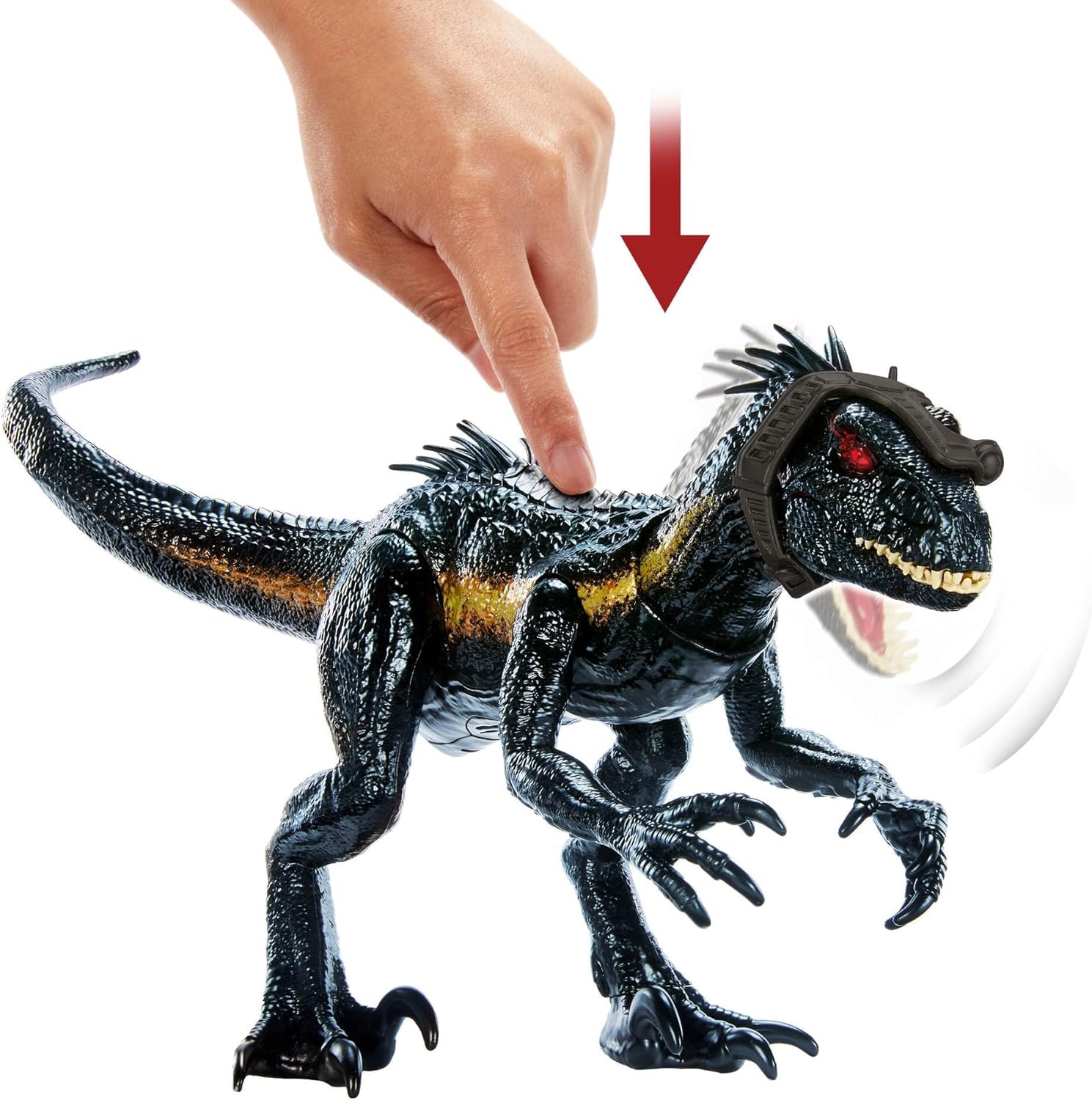 MAGNETOE Indoraptor CHOMP and strike action with sound.