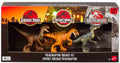 MAGNETOE Jurassic Velociraptor Trilogy Set front view for imaginative play
