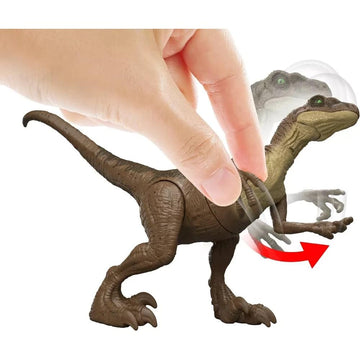 MAGNETOE Velociraptor Trilogy claw-slash activation in dynamic pose