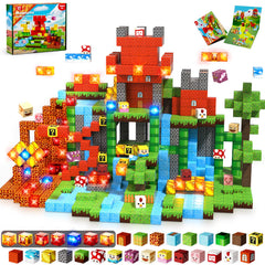 Magnetopia 200pcs magnetic blocks in packaging, ideal for gifting and quick setup.