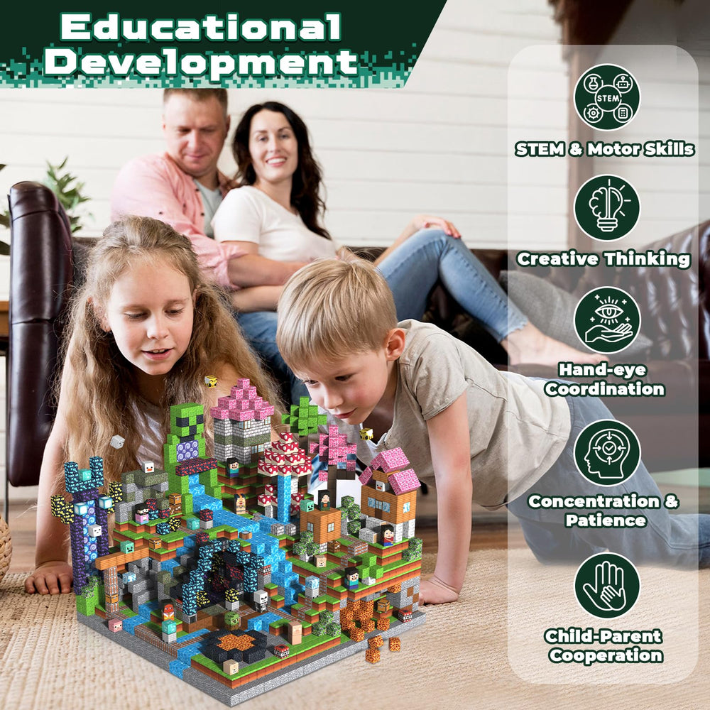 Magnetopia 300PCS magnetic blocks gift-ready packaging ideal for birthdays and holidays.