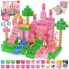 Magnetopia castle blocks front view for imaginative play and spatial skills.