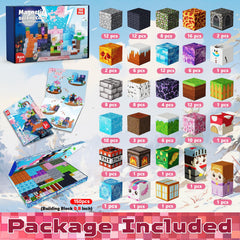 Magnetopia colorful magnetic cubes with an instruction guide spark creative play.