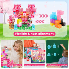 Magnetopia gift box storage set keeps blocks organized and ready for gifting.