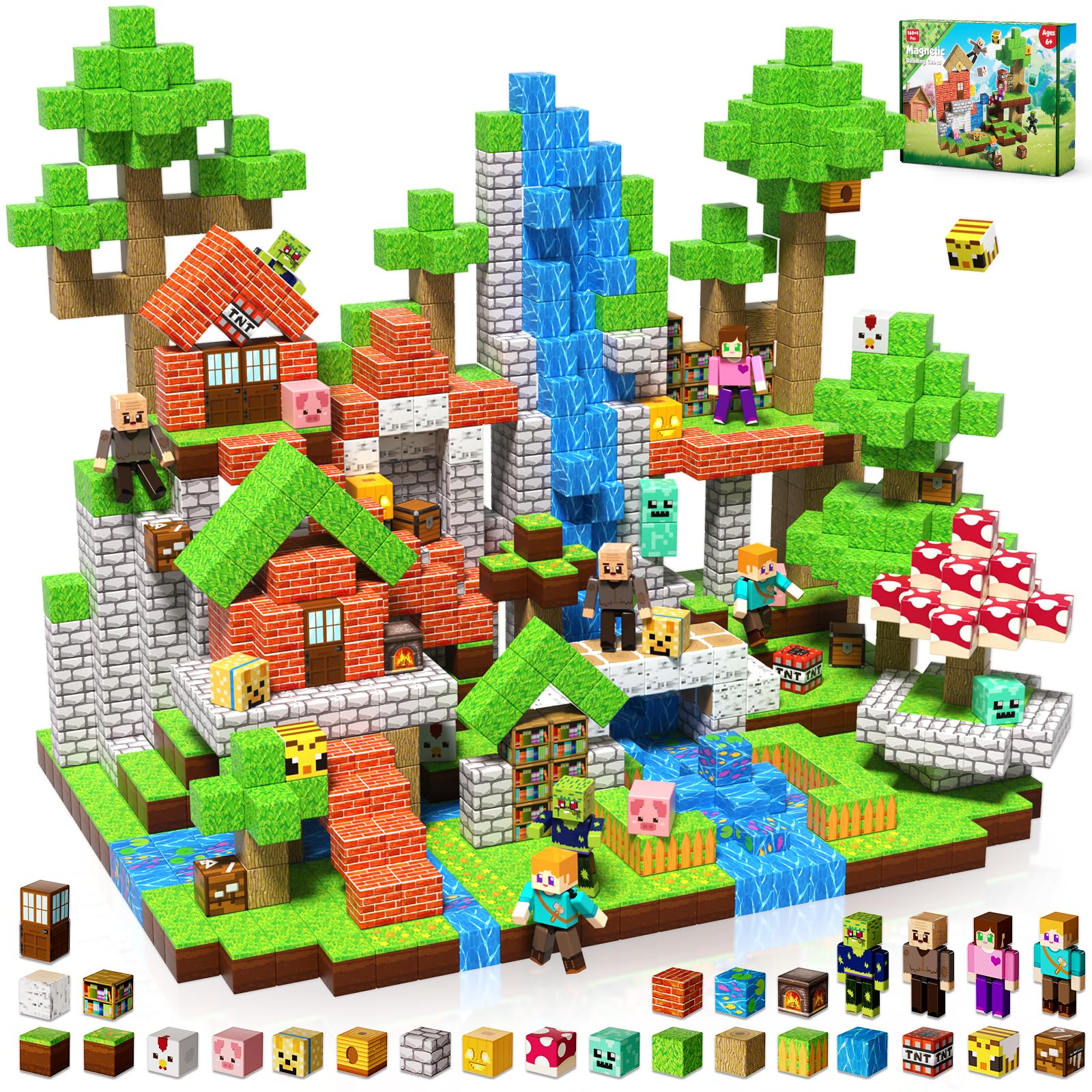 Magnetopia magnetic blocks with colorful cubes inspire creative building and early STEM learning.