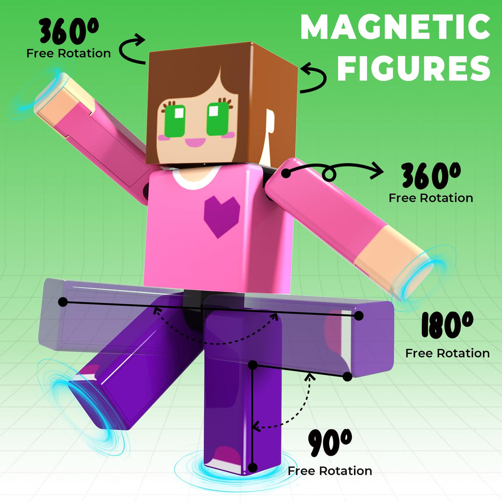 Magnetopia cubes help develop spatial awareness and problem-solving skills.