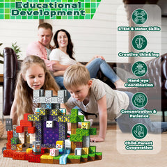 Magnetopia Magnetic Blocks garden house theme fosters creative construction.