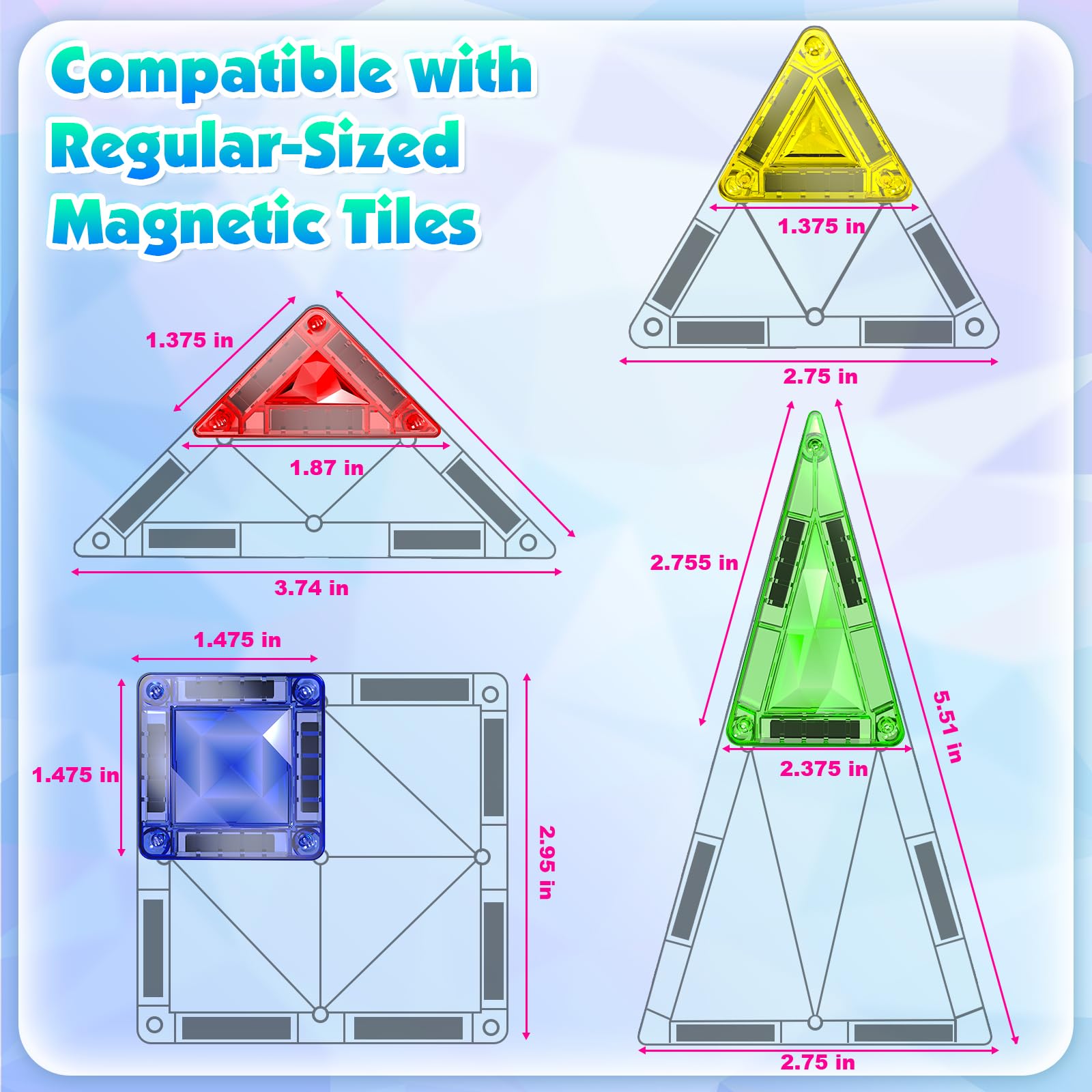 Magnetopia edge safety rounded tiles shown for kid friendly play.
