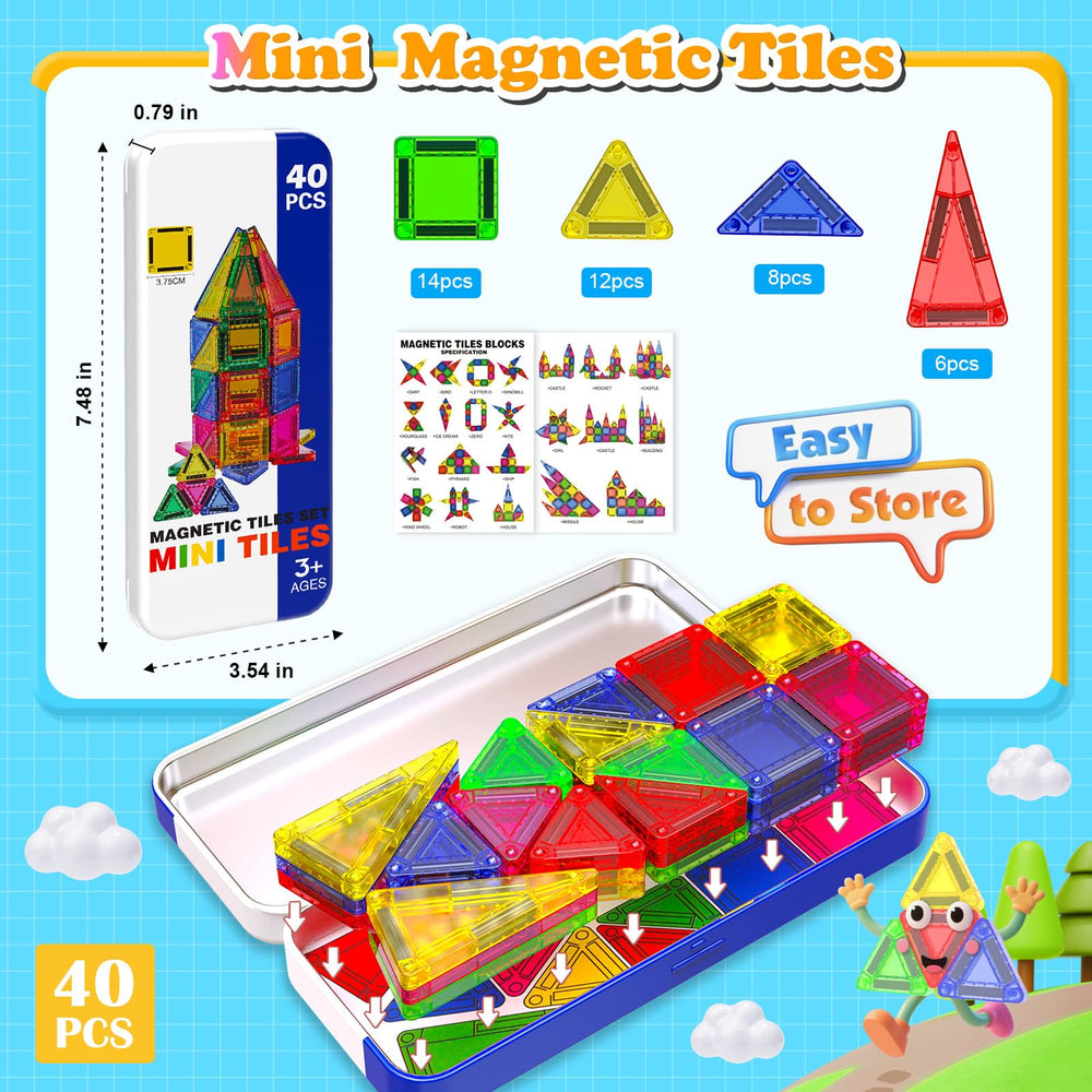 Magnetopia Mini Tiles castle build showing imaginative architecture.