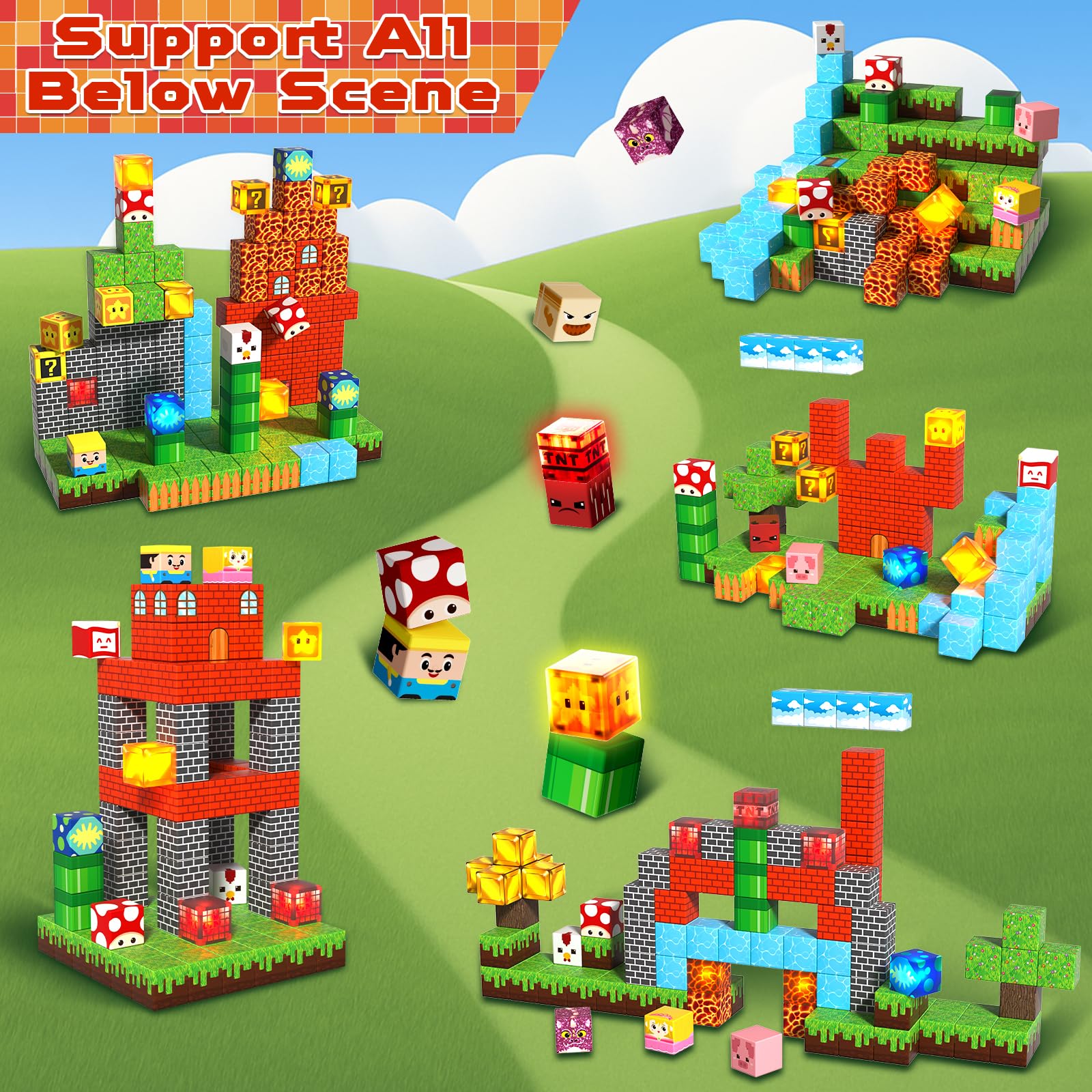 Magnetopia strong magnets keep builds stable during active play.
