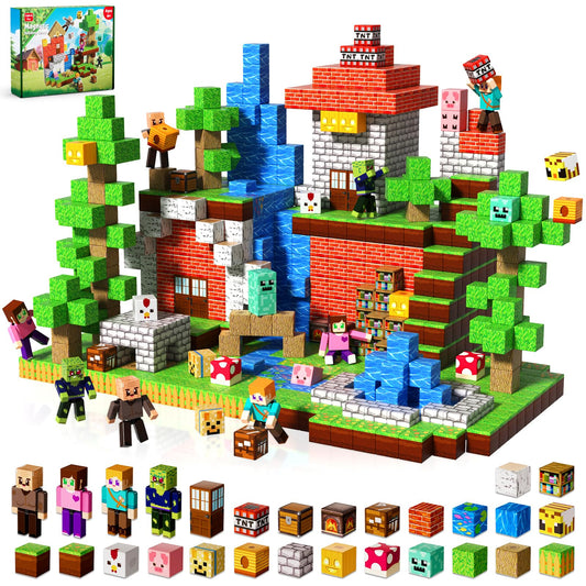 Magneverse 160-pcs magnetic blocks set for engaging STEM exploration and imaginative play.