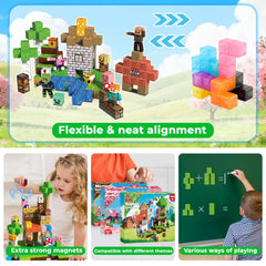 Magneverse 3d-structures build brings castles and treehouses to life.
