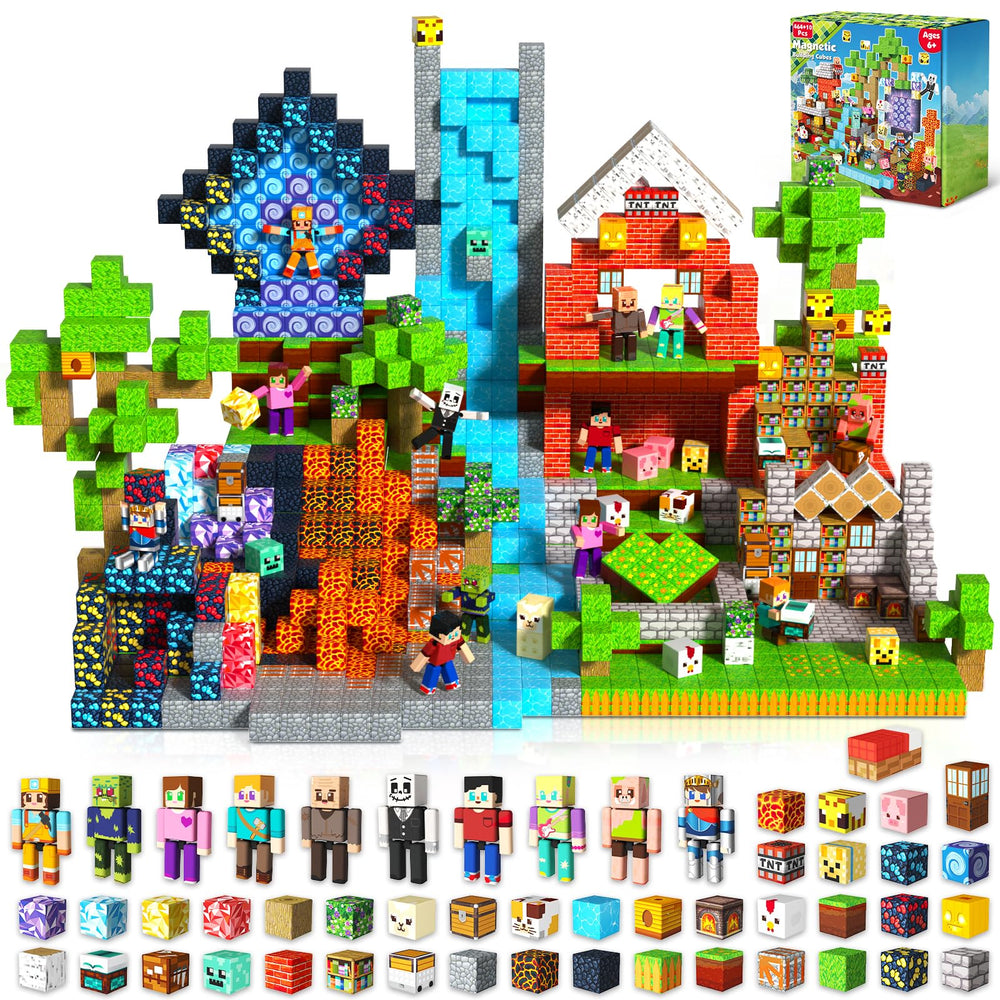 Magneverse 464pcs magnetic blocks set for creative play and spatial thinking.