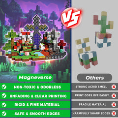 Magneverse 500pcs 0.8in blocks durable design for frequent use.