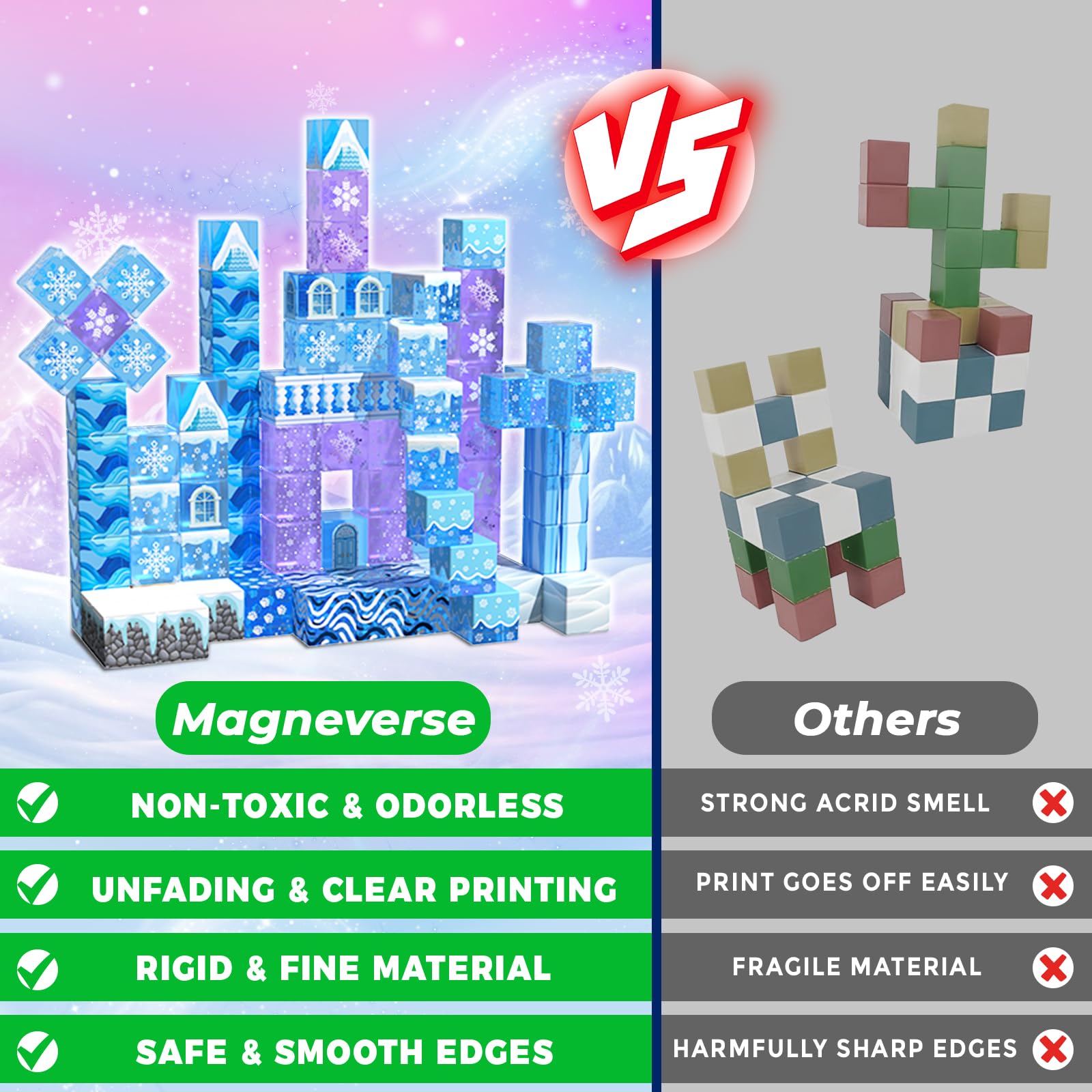 Magneverse clicks spark creativity and improve spatial reasoning.
