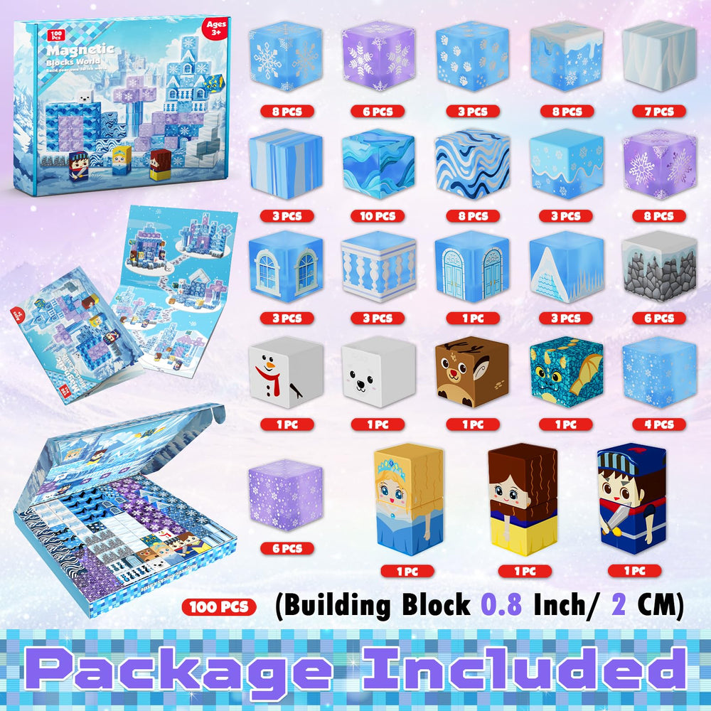 Magneverse blocks lock securely to support taller, stable designs.