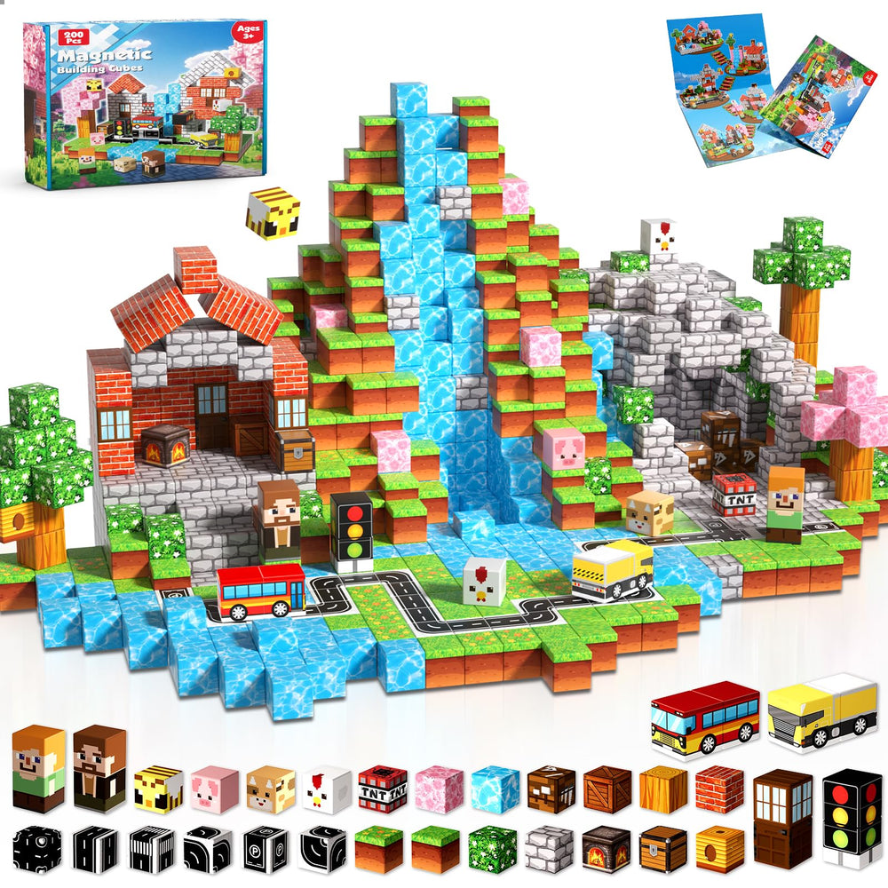 Magneverse forest blocks 200pcs for creative building and STEM play.