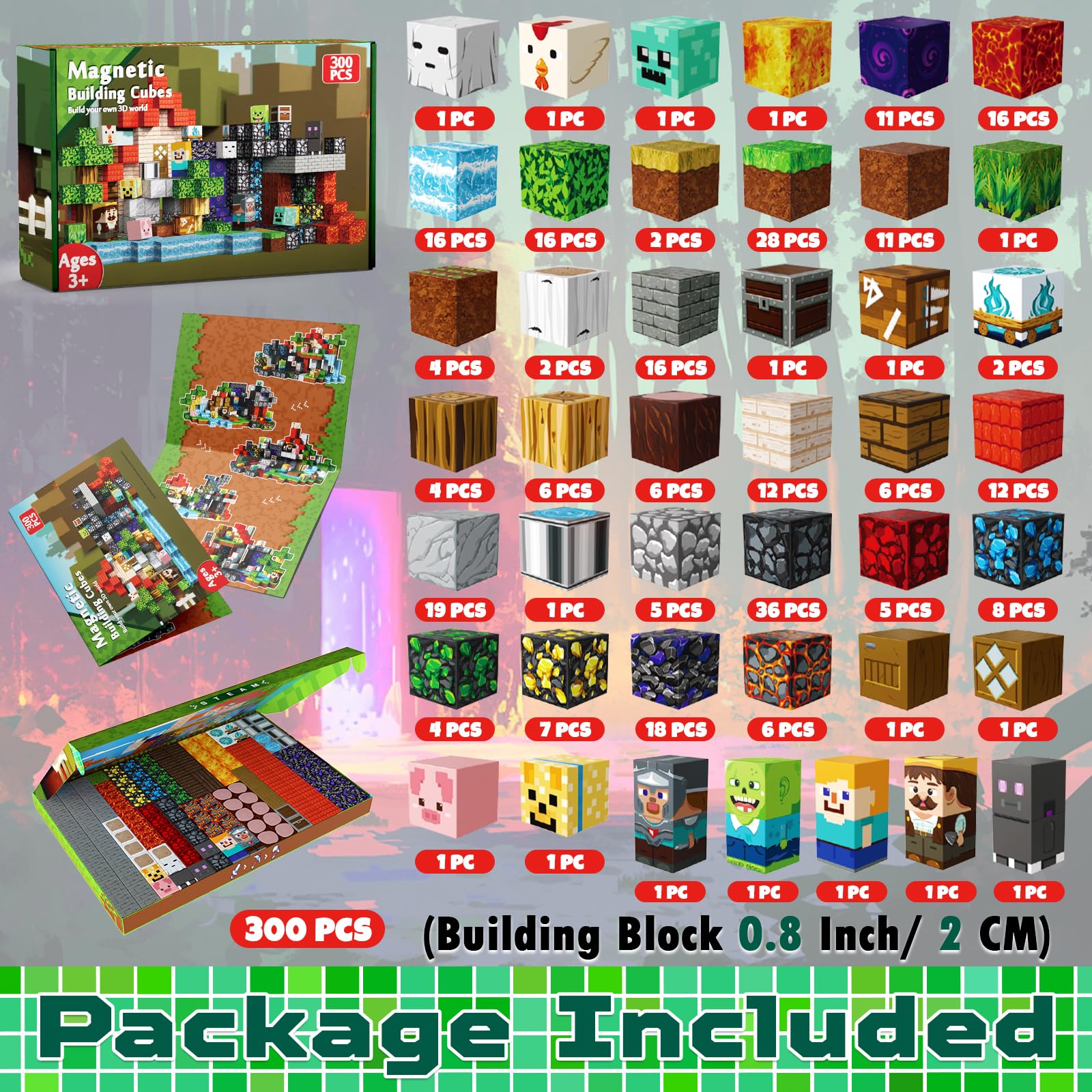 Magneverse lava theme cubes spark creative construction and problem-solving.