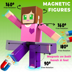 Magneverse magnetic building blocks assembly demonstrates secure snapping for quick pattern creation.