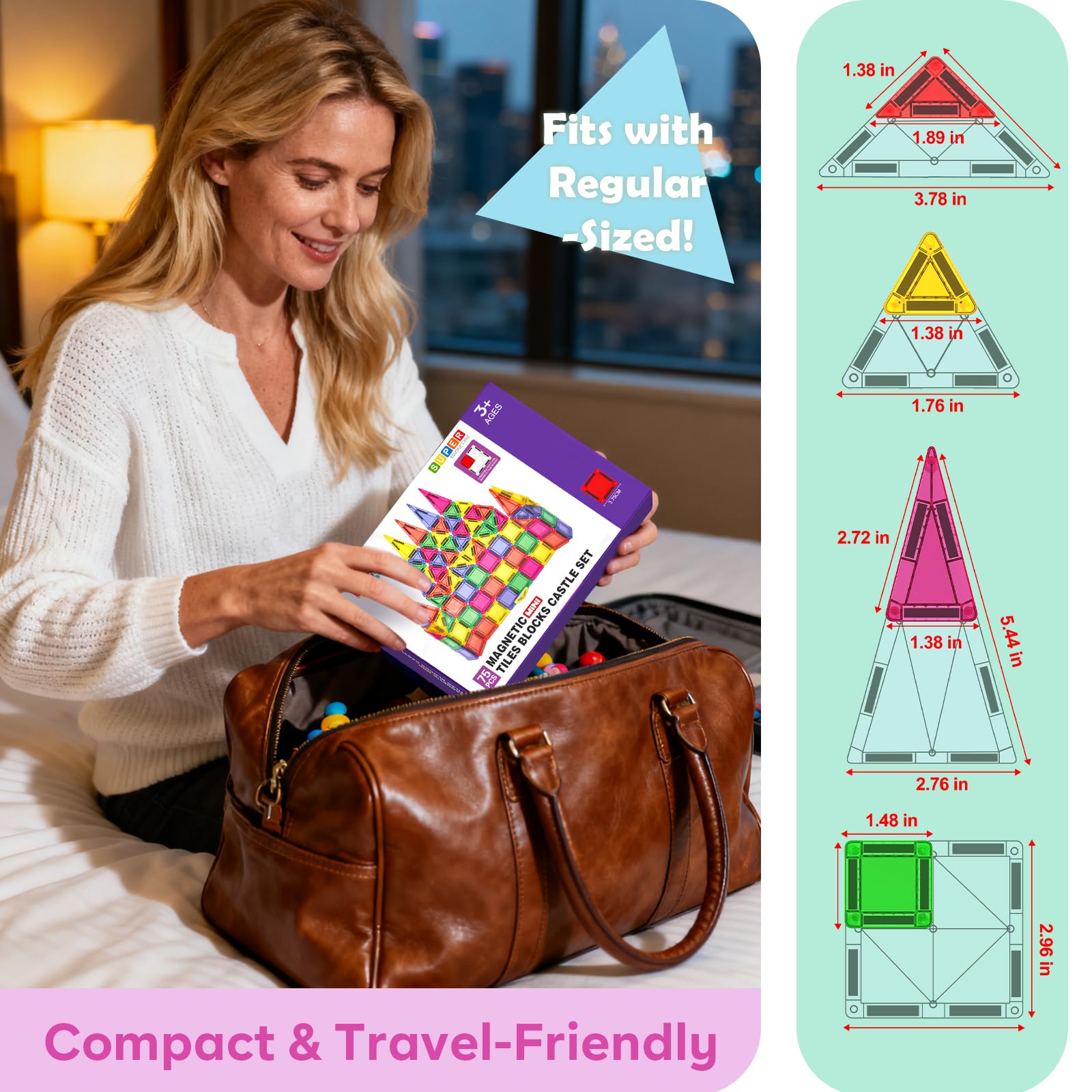 Ideal on airplane trays to entertain kids during flights.