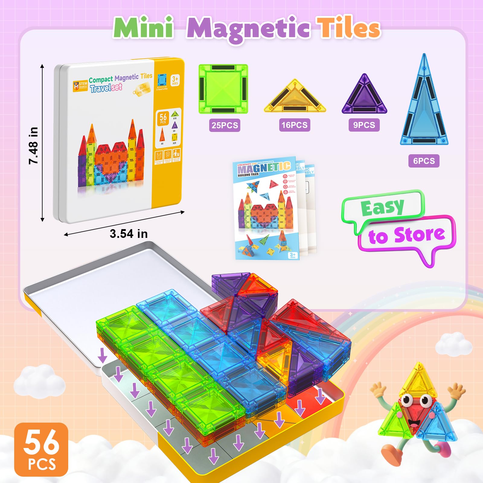 Magneverse Mini Tiles pocket-sized for quiet, travel-friendly creativity during trips.