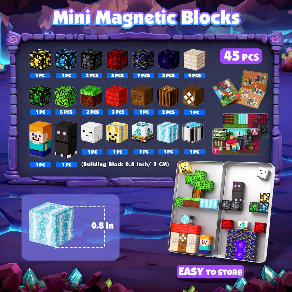 Magneverse Portal magnetic cubes assemble into colorful structures, boosting focus and fine motor skills.