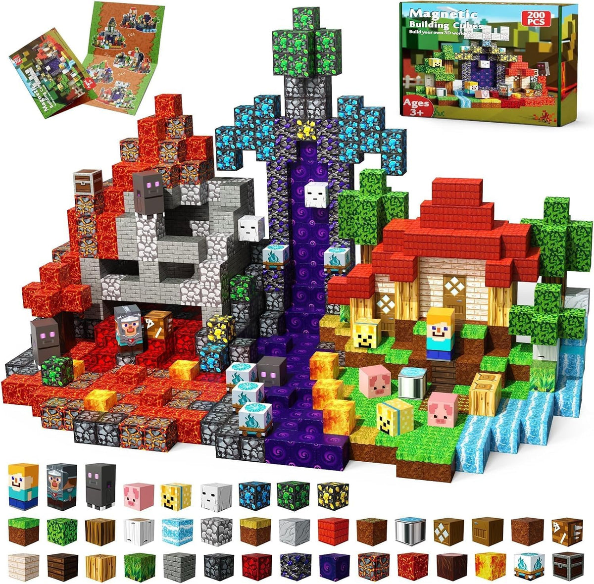 Magneverse Portal 200pc cubes on desk for open-ended STEM play.