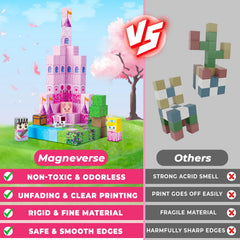 Magneverse safe-durable blocks offer non-toxic construction with smooth edges