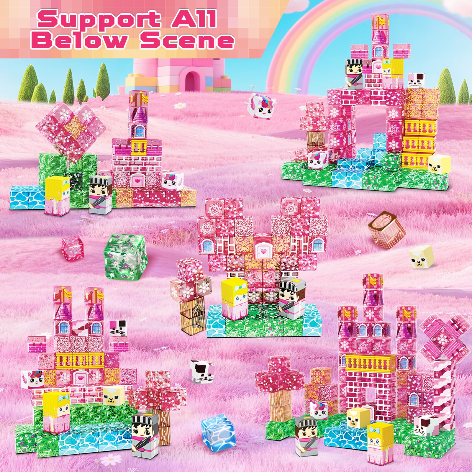 Magneverse strong magnets click securely for sturdy castle constructions