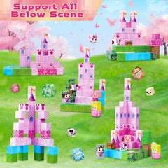 Magneverse strong magnets ensure sturdy castle walls during pretend play