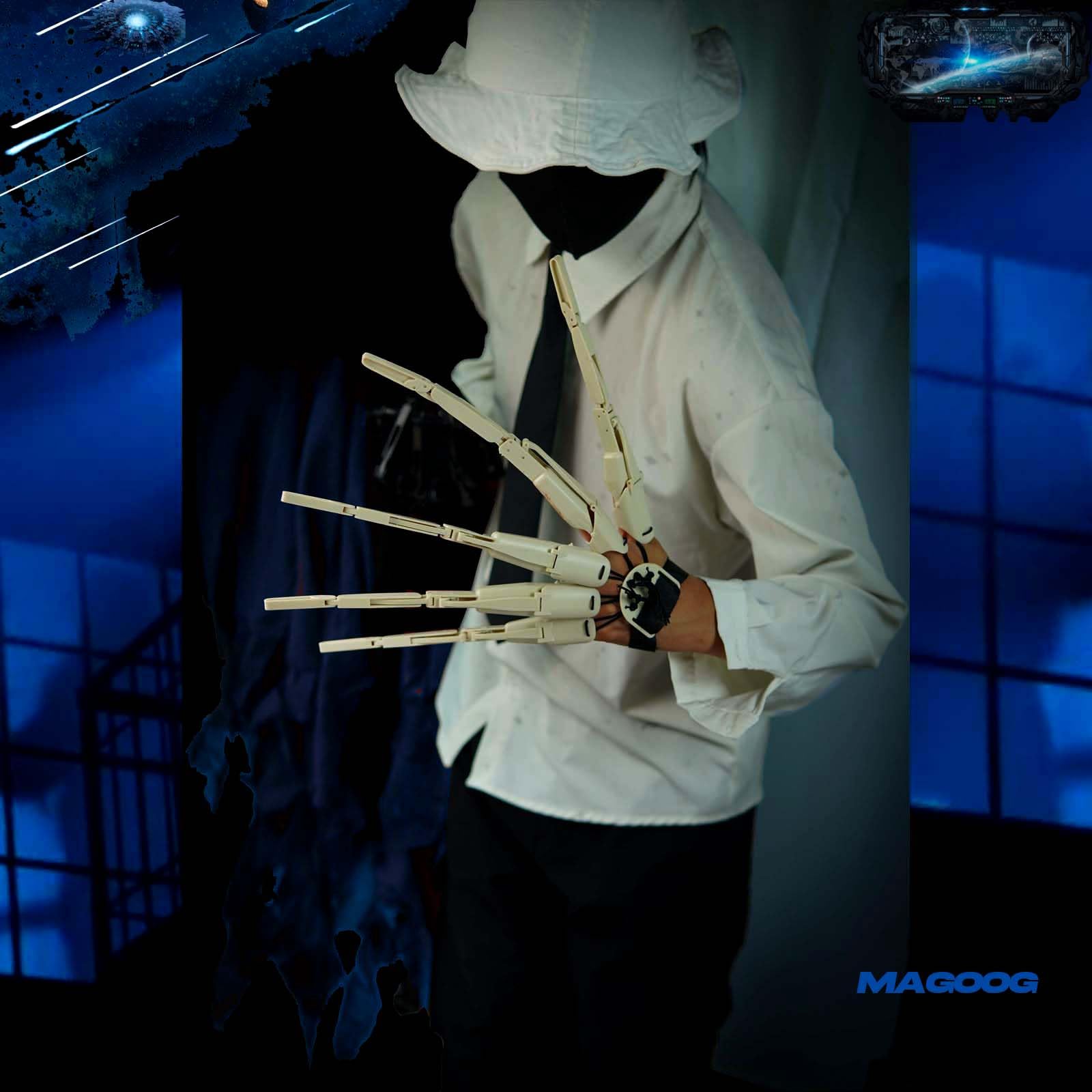 Magoog assembly guide image highlights quick setup for busy cosplayers