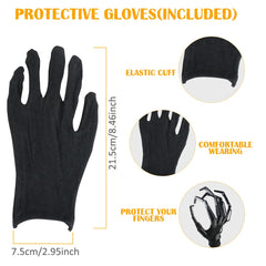 Magoog protective gloves included to protect hands during cosplay.